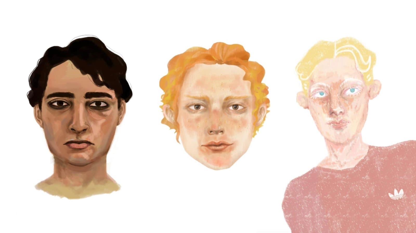 Digital portrait illustrations