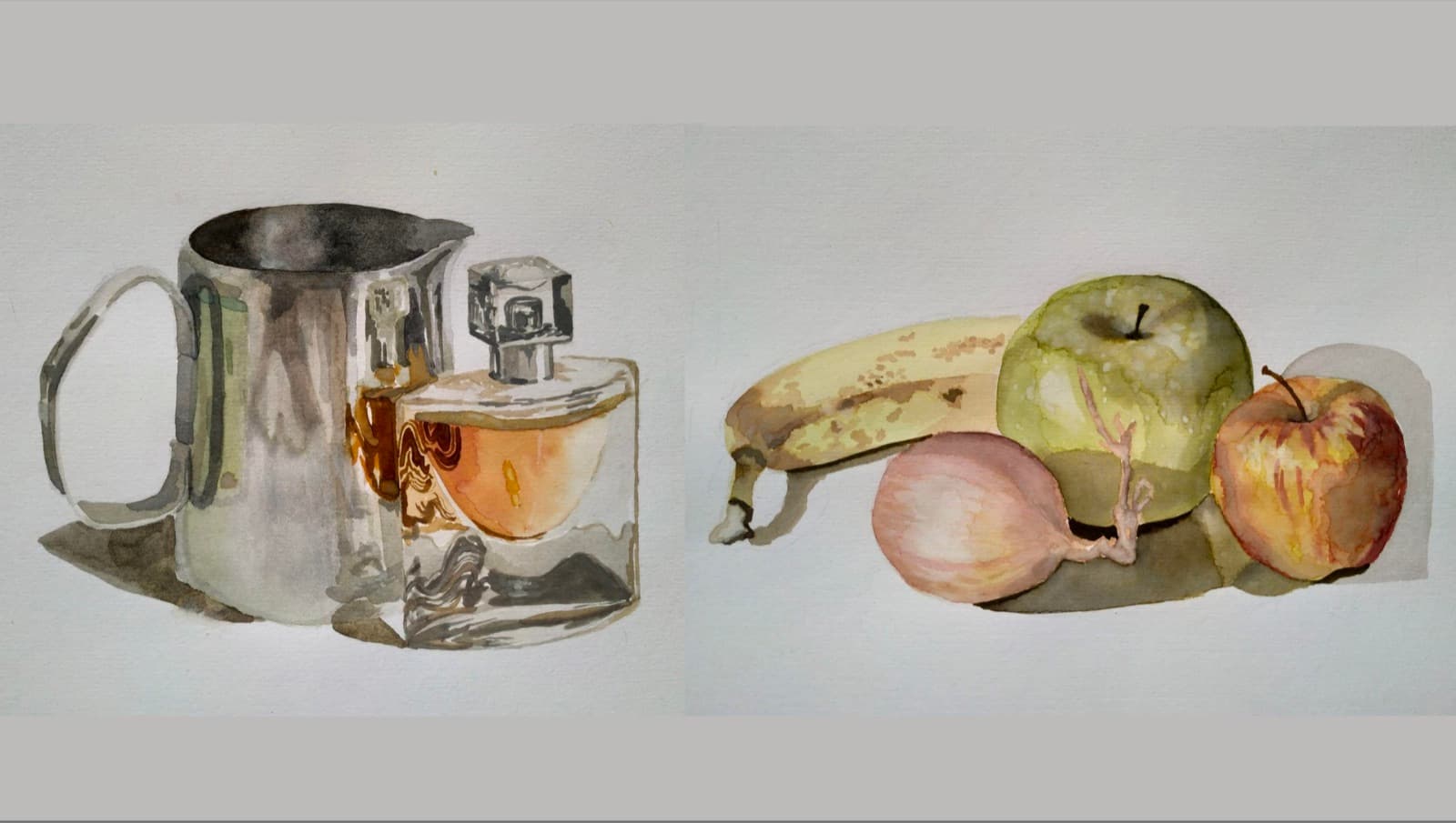 Watercolor still life studies
