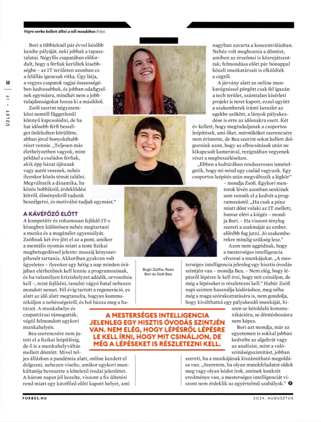Forbes Hungary, August 2024